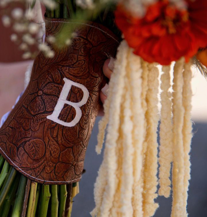 Bouquet Wrap With Letter Initial