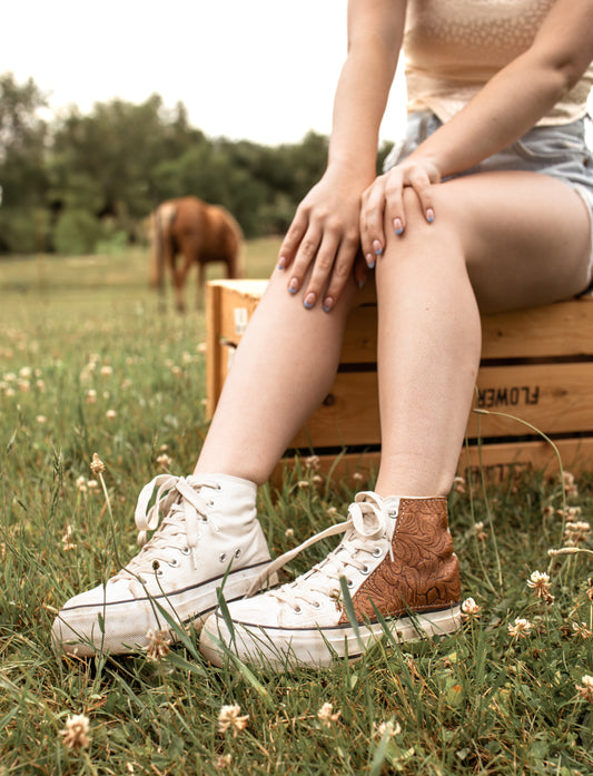 Western high top, platform "dupes"